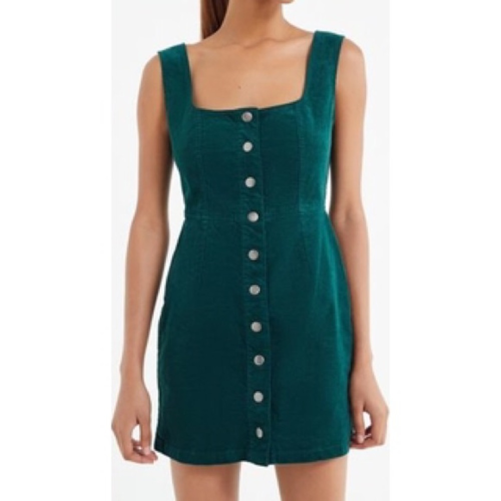 UO button-down corduroy dress
